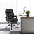 thumbnail image 4 of Gymax Chaise de Bureau Inclinable à Dossier Haut Ergonomique avec Repose-Pieds et Coussin, 4 of 10