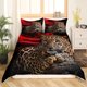 thumbnail image 2 of Funda de edredón gemelo (sin relleno), Red Rose Wedding Valentine's day Bedding, 2 of 5