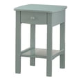 thumbnail image 6 of Pemberly Row Roe 1 Drawer Green Nightstand Open Shelf And Wood Hardware, 6 of 8