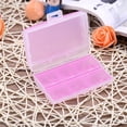 thumbnail image 4 of Caja de almacenamiento portátil de 2 capas para píldoras/tabletas/medicamentos/joyas, organizador de contenedores para viajes en casa, color rosa, 4 of 4