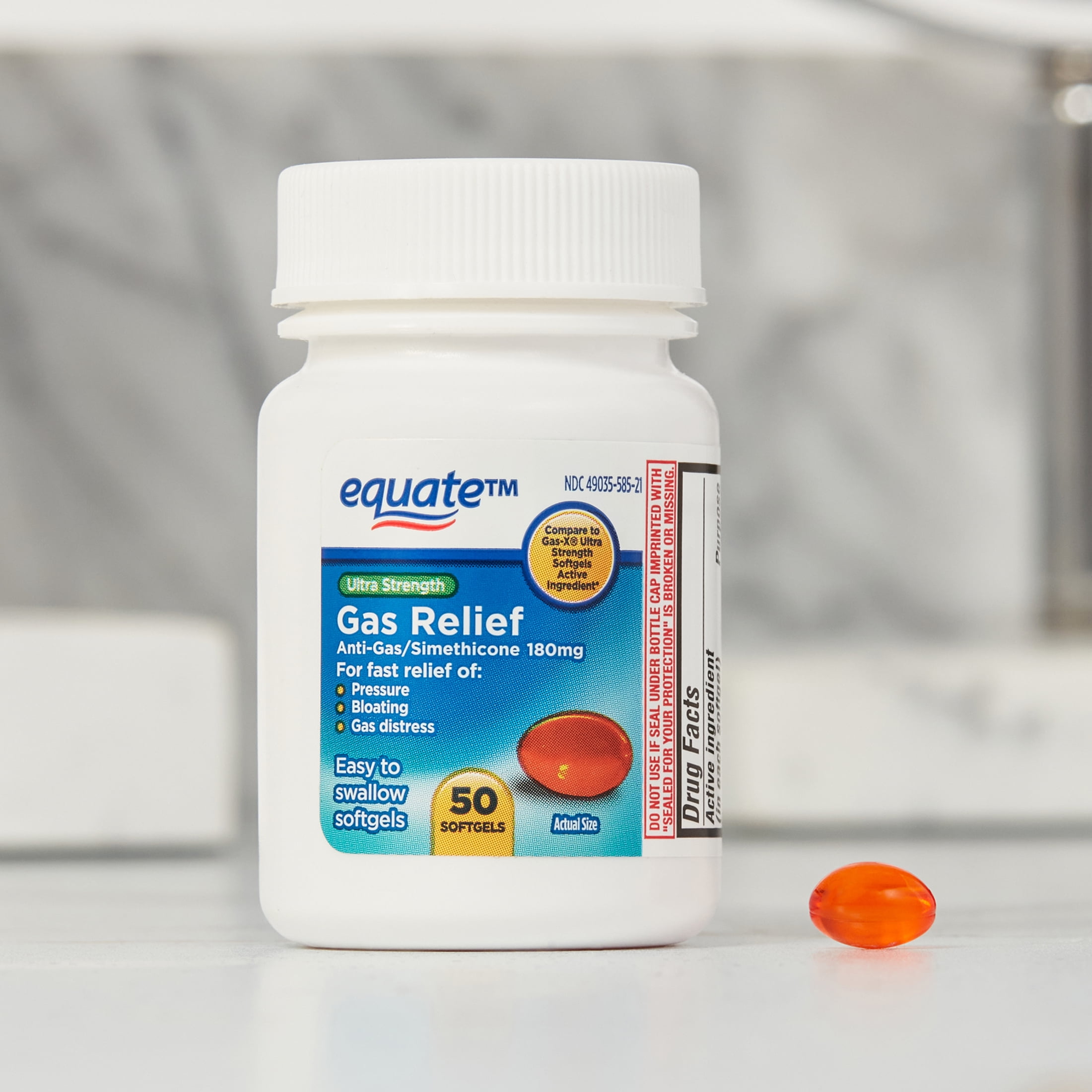 Equate Gas Relief, Simethicone 125 Mg, Extra Strength, 43 OFF