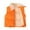 Orange, variant on Esaierrr 3-10Y Boys Girls Fleece Vest for Baby Kids Buttons Warm Waistcoat Solid Colours Sleeveless Jacket Autumn/Winter Lapel Tops