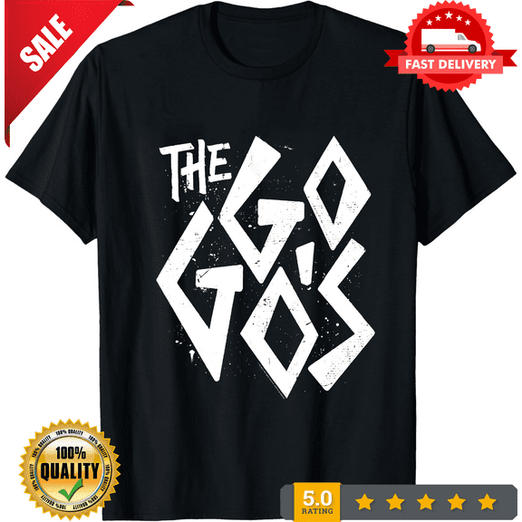 Go-Go's Rock Band Logo Men's T Shirt Adult Tees, LIMITED EDITION-TH67848