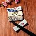 thumbnail image 2 of LZLINGMEI Japanese Style Chopstick Holder Set of 4 Pcs Ceramic Chopstick Stand Rest Tableware Kitchen Tools, 2 of 8