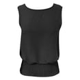 thumbnail image 5 of KHONTS Summer Tank Tops for Women Sleeveless Casual Boho Cami Slim Fit Smocked Bottom Shirts Black XL, 5 of 5