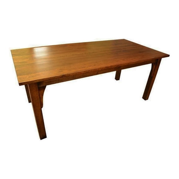 Pemberly Row Modern / Contemporary Solid Wood Dining Table in Walnut