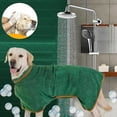 thumbnail image 2 of Dog Bathrobe Pet Drying Coat Clothes Microfiber Absorbent Beach Towel For Large Medium Small Dogs Cats Fast Dry Dog Accessories, 2 of 5
