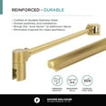 thumbnail image 6 of Shower Set for 30" x 30" Space - Neo Angle, Acrylic Shower Base with Compatible Glass Frameless Shower Enclosure - Satin Brass Hardware, 6 of 13