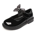 thumbnail image 2 of Paokuoon Toddler Girls Leather Shoes Mary Jane Dress Shoes Little Kids Girls Loafers School Uniform Flats for Girls Thick Non-slip Sole Casual Shoes, 2 of 8