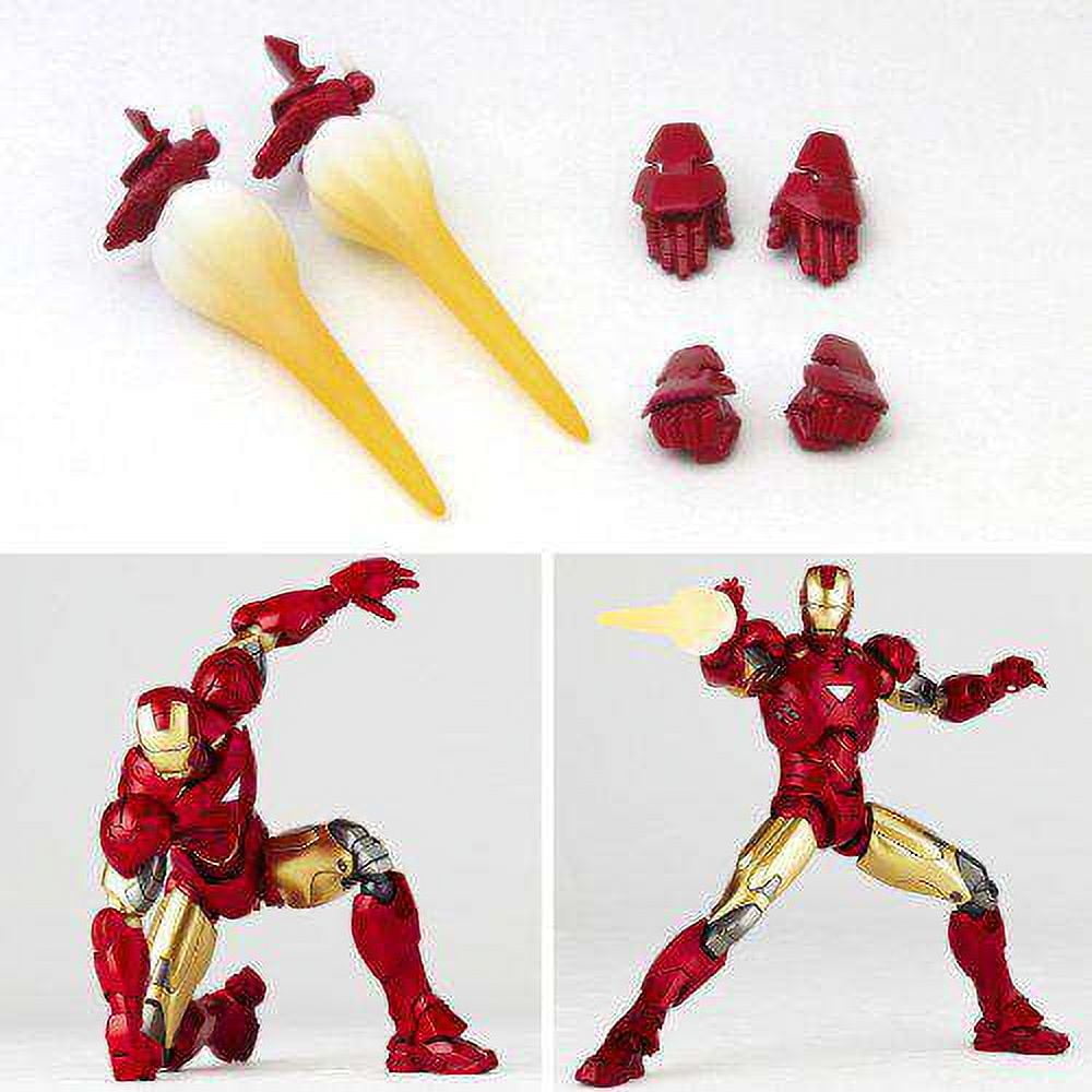 Marvel Sci-Fi Revoltech Iron Man Super Poseable Action Figure (Mark VI)