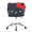 Black, variant on Impressions Vanity Hello Kitty Kawaii Swivel Vanity Armless Chair with Wheels Rolling (Pink)
