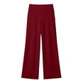 thumbnail image 6 of yievot Women's High Waist Ribbed Wide Leg Yoga Pants Loose Workout Sweatpants Casual Lounge with Pockets, 6 of 8