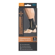 Tommie Copper Sport Compression Ankle Sleeve Black Adult Large/Extra-Large Slip-on Brace