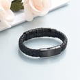 thumbnail image 5 of Imrsanl Cremation Urn Bracelet for Ashes Jewelry for Women Men Memorial Keepsake Cuff Bangle Leather Bracelet, 5 of 7