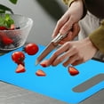 thumbnail image 6 of Flexible Plastic Cutting Boards Mats for Kitchen, Non Slip Cutting Mat for Chopping, Slicing, Prep, Thin Cutting Sheets, BPA Free, Dishwasher Safe, 6 of 6