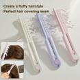 thumbnail image 2 of 2-in-1 V-Shape Volumizing Hair Brush for High Crown & Cover Gap, Straightening Styling Comb, Portable for Fine Flat Hair,Purple, 2 of 7
