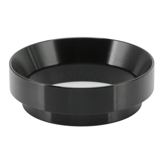 Coffee Powder Ring, Aluminium Alloy 58mm Coffee Dosing Funnel Food Grade Easy To Clean For Home Black