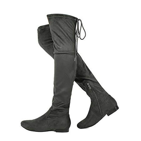 

Women‘s Faux Suedes Over The Knee Thigh High Flat Boots Women‘s Footwear