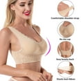 thumbnail image 6 of Up to 65 off!Lolmot 2PCS Plus Size Bras for Women Cross Front Side Buckle Wireless Push Up Bra Comfort Lace Sports Bra Everyday Underwear on Clearance, 6 of 8