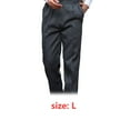 thumbnail image 4 of pitrice Chef Pants Men with Elastic Waist Pockets Baggy Cook Pant Waiter Uniform Skin-friendly Clothes for Restaurant Hotel Cafe Kitchen L Zebra Stripes, 4 of 4