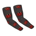 thumbnail image 2 of Rocae Red Ladybugs On Dark Background for Sports Cooling Arm Compression Sleeves for Men Women Teenager,Breathable,Outdoor Essentials Sun Protection Arm Sleeves, 2 of 8