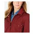 thumbnail image 3 of CHARTER CLUB Womens Burgundy Zip Up Winter Jacket Coat Petites PXL, 3 of 4