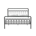 thumbnail image 4 of M optimized Queen Metal Bed Frame with Headboard & Footboard Modern Style Platform Beds, No Box Spring Needed, Black, Queen Size, 4 of 8