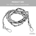 thumbnail image 2 of 120cm Handbag Metal Chains Purse Chain with Buckles Shoulder Bags Straps Handbag Handles Bag Accessories (Gun Black), 2 of 3