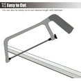 thumbnail image 5 of GXCZ No Drill Curtain Rods Ceiling Curtain Track, Curtain Track, Straight Ceiling Curtain Rail Black Wear-Resistant &amp; Anti-Rust Curtain Rails Rod Customizable Size(140cm/4.6ft), 5 of 6