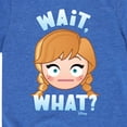 thumbnail image 3 of Disney Emoji - Wait What Anna - Toddler And Youth Short Sleeve Graphic T-Shirt, 3 of 5