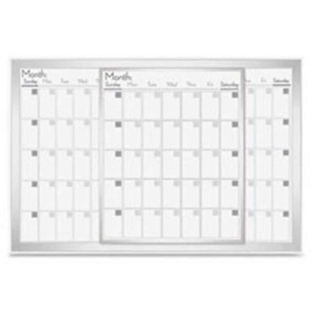 Magnetic Calendar Board, 24 in. x 36 in., Frost