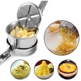 thumbnail image 3 of Potato Ricer, Stainless Steel Potato Ricer Multifunctional Professional Masher Heavy Duty ood Press for ruit Vegetable with 3 Pieces Replaceable Strainer ( ine Medium Coarse), 3 of 8