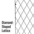 thumbnail image 4 of Bulk Buy of 5 Panacea 82003 Large Lattice Trellises, Black, 71"" H Each, 4 of 7
