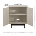 thumbnail image 5 of Evelyn&Zoe Whitman 28" Wide Rectangular Accent Cabinet, Alder White, 5 of 12