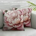 thumbnail image 3 of PRATYUS Peony Flower Pillow Covers, Floral Throw Pillow Covers Outdoor Decorative Pillow Case for Couch Bed Sofa Cushion Home Decor 22x22in, 3 of 5