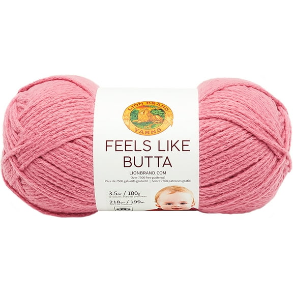 Lion Brand Feels Like Butta Yarn - Dusty Pink