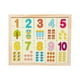 thumbnail image 3 of Juego de mesa de madera Montessori, juegos educativos, aprendizaje de matemáticas, tablero de conteo portátil, juguetes de tablero a juego para niños, Números Baoblaze Rompecabezas de tablero de conteo, 3 of 8