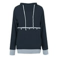 thumbnail image 1 of WEAIXIMIUNG Robe Chandail en Molleton Grande Taille pour Femmes Automne et Hiver Pull à Capuche Ample pour Animaux de Compagnie Chat Chien Grande Poche Pull-Over Chandail en Molleton, 1 of 3