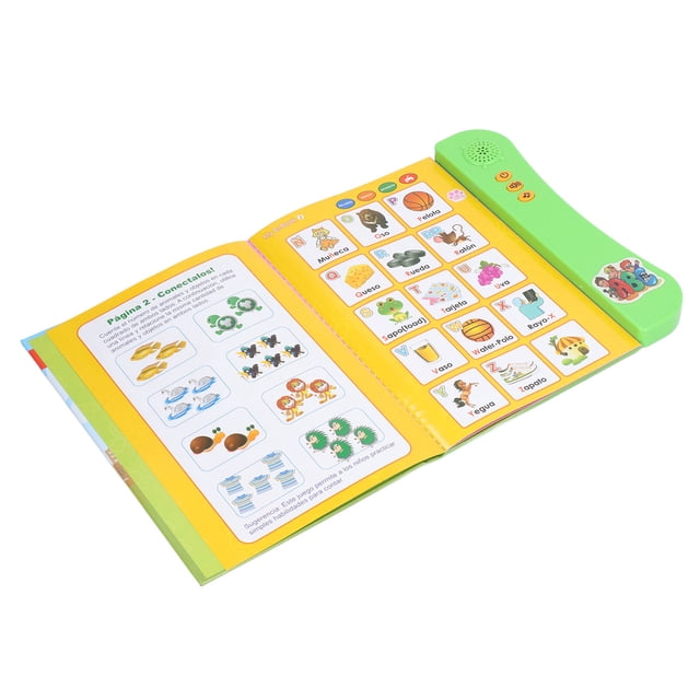 Libro De Sonidos De Aprendizaje En Español Para Niños Juguete Interactivo Con Alfabeto, Animales Y Más Libro Educate Parlante Para Niños Y Niñas A Partir De 3 Años Con