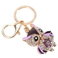 thumbnail image 3 of Owl Keychain, Portable Blingbling Keychain Useful Stylish Design  For Bag Purse Pendant For Car Key Chain, 3 of 8