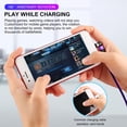 thumbnail image 2 of 360 Degree Rotating Anti-entanglement 3-in-1 Magnetic Fast Charging Cable Compatible with Mirco USB, Type C Smartphone and iProduct Device (Purple-6ft), 2 of 8