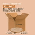 thumbnail image 2 of 25 Pack Shipping Boxes 12"L x 12"W x 12"H Corrugated Cardboard Box for Packing Moving Storage, 2 of 4