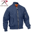 thumbnail image 2 of Rothco Lightweight MA-1 Flight Jacket - Navy Blue, 2 of 2