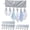 Grey, variant on Foldable Travel Hangers for Cruise Ship Hotel, Portable Cloth Laundry Drying Rack with 6 Clips for Underwear Swimsuit Socks Clothes Saver (3 Pack)