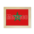 thumbnail image 1 of Morocco Country Flag Name Desktop Photo Frame Picture Art Decoration Painting 6x8 inch, 1 of 3