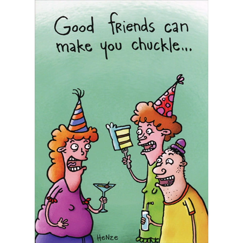 Oatmeal Studios Good Friends Make You Chuckle Feminine Funny / Humorous ...