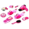 Susanas Salon 66 Pretend Play Toy Fashion Beauty Play Set w/ Working Cell Phone & Hair Dryer, Assorted Hair & Beauty Accessories