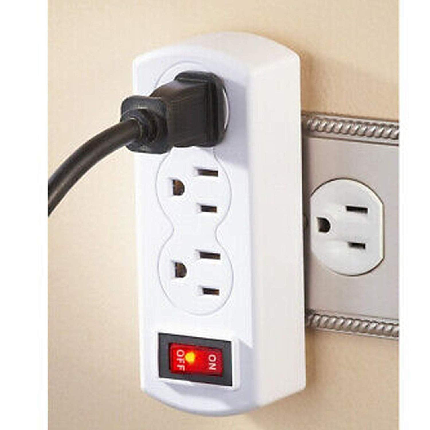 Stanley 30316 PlugMax Eco, 3-Outlet Wall Adapter with Illuminated On/Off Switch