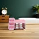 thumbnail image 5 of GOOHOCHY Organizador de maquillaje y almacenamiento, organizador de cuidado de la piel, encimera para tocador, dormitorio, caja de belleza, organización de encimera para maquillaje, cosméticos, rosa, 5 of 8