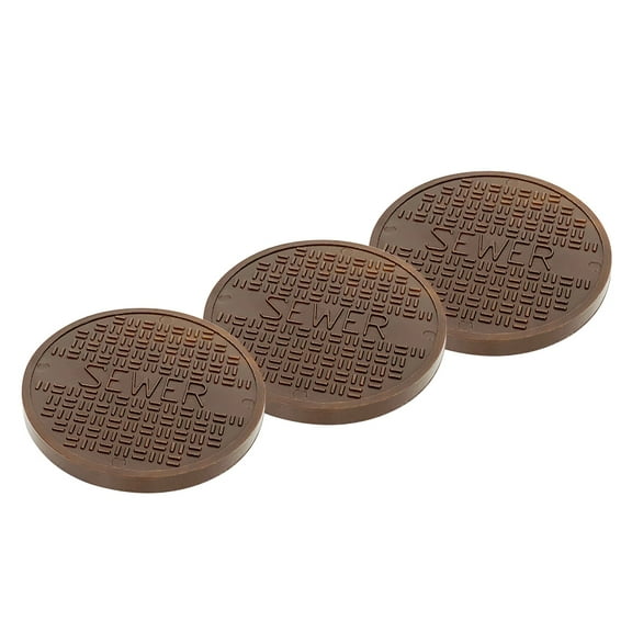 Set of 3 Copper Sewer Grates For WWE & AEW Wrestling Action Figures